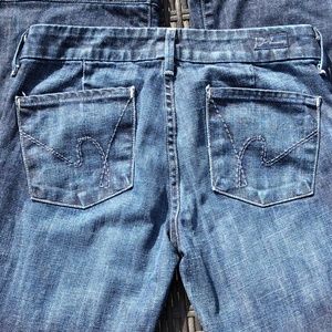 COH Faye Wide Leg Flare Trouser Jean "Marine" 27